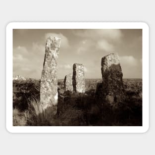 Stones at Zennor Quoit, Cornwall Sticker